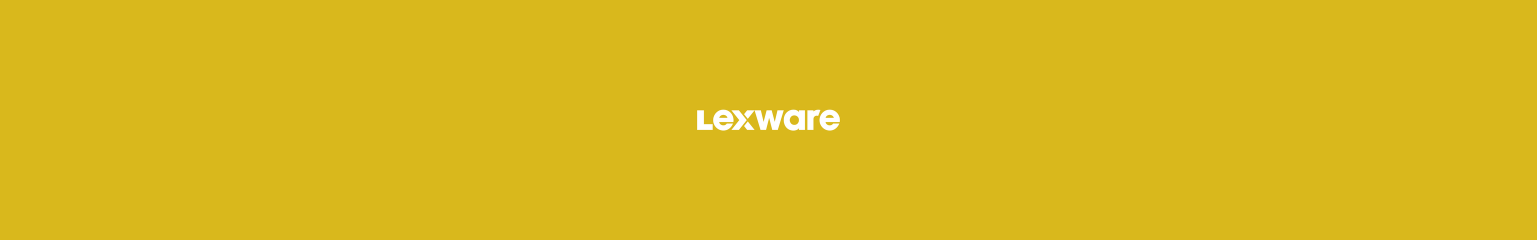 Lexware Logo auf gelbem Hintergrund